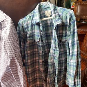 Large , long sleeved, soft flannel shirt.